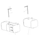 Sitrak 600l+400l Aluminum Alloy Fuel Tank (675x620 Section/Heated Suction And Return Oil)