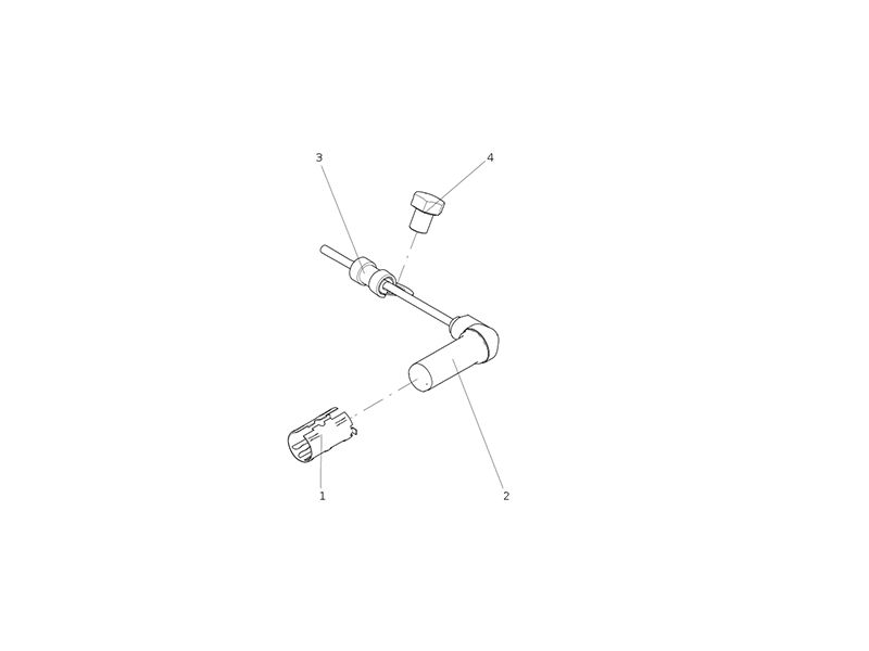 Sitrak ABS Wheel Speed Sensor (Front Axle Section/One Side Wheel Side)