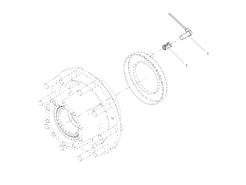 Sitrak ABS Wheel Speed Sensor (Rear Axle Section/Single Side Wheel Side/Drum Type)