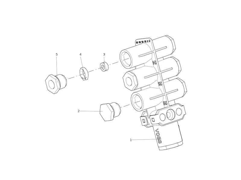 Sitrak Auxiliary Gas Distribution Module (One Plug)