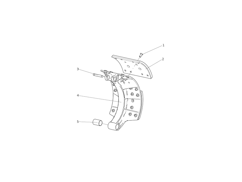 Sitrak Brake Shoe Assembly (Right)