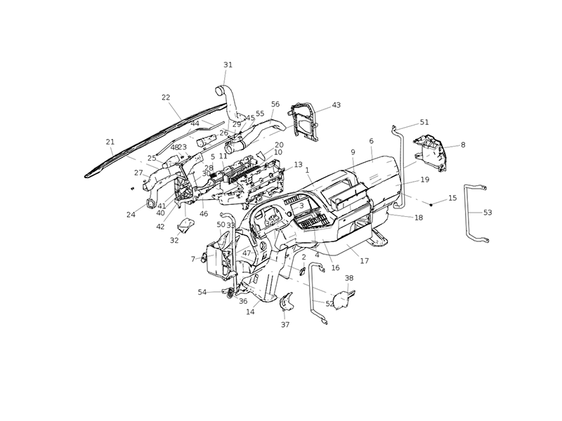Sitrak C7 Dashboard Assembly