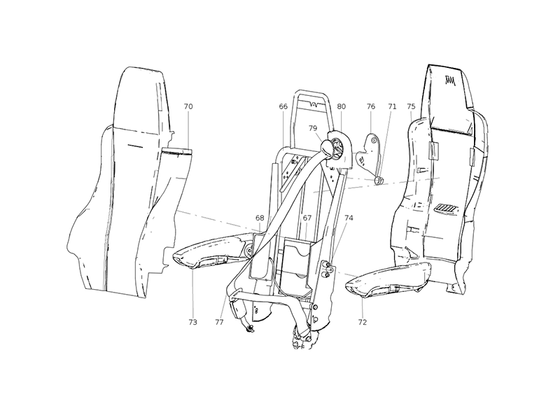Sitrak C7 Dual Locking Air Suspension Left Seat Assembly (W/ Alarm Function Seat Belt, Armrest)