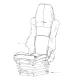 Sitrak C7 Mechanically Damped Right Seat Assembly (Gas Spring) (Double Armrest, Pvc + Microfiber)