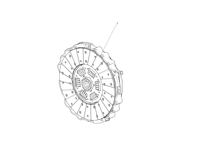 Sitrak CH430-21 Pull Type Diaphragm Spring Clutch Assembly