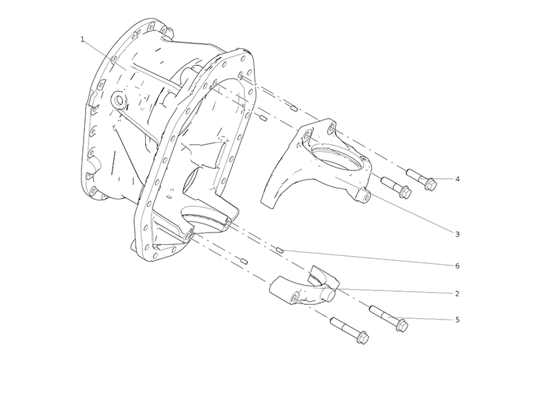 Sitrak Center Axle Main Reducing Shell Assembly