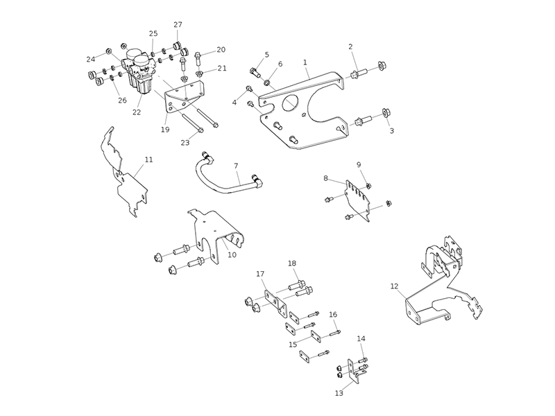 Sitrak Chassis Brakes For 8x4 Left-Mounted Models (Narrow Body Cab Raised)