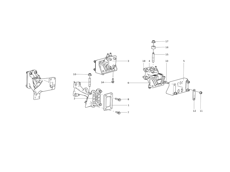 Sitrak Engine Mounts (Mc07/8+5/Positioning 159-250-3°/Front 965 Rear 850/Rear Pickup)