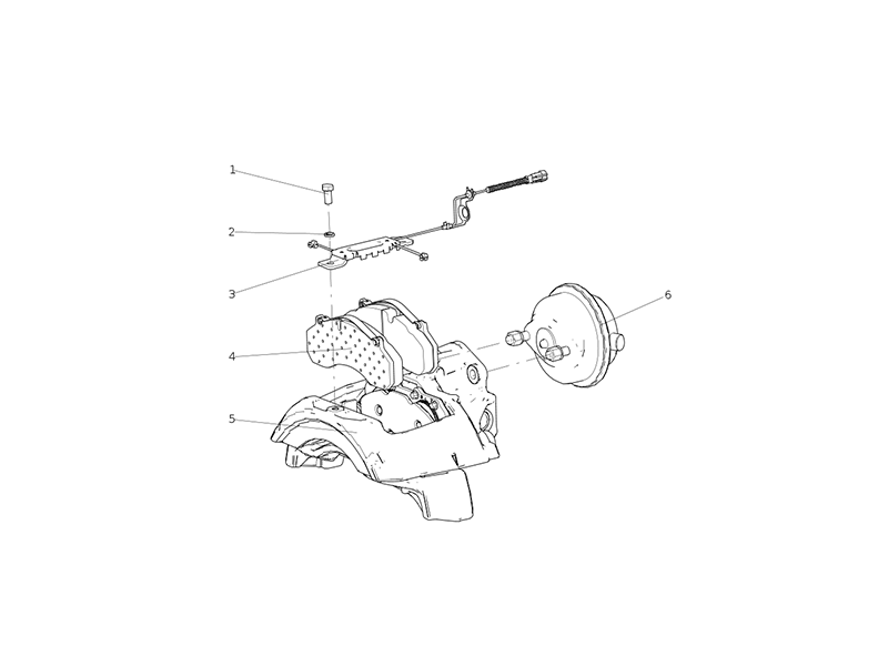 Sitrak Left Disc Brake (P20l With Electronic Wear Alarm)