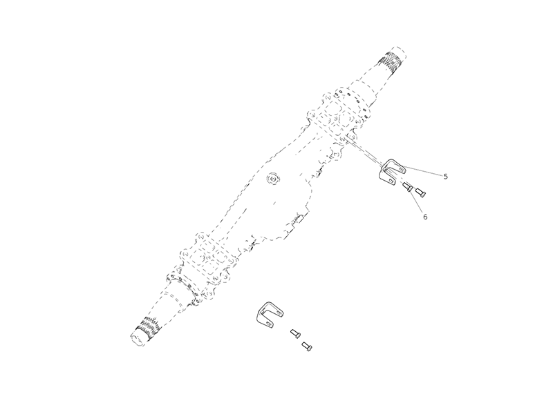 Sitrak MAT16ZG Rear Axle Housing Assembly (Wheelbase 1850)