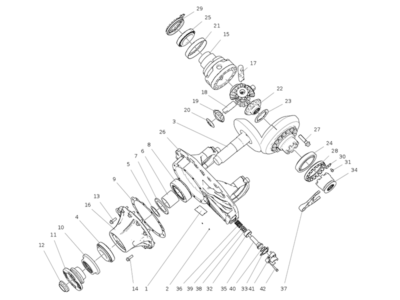 Sitrak MCP Rear Axle Drive Assembly (I=1.333,KV165)