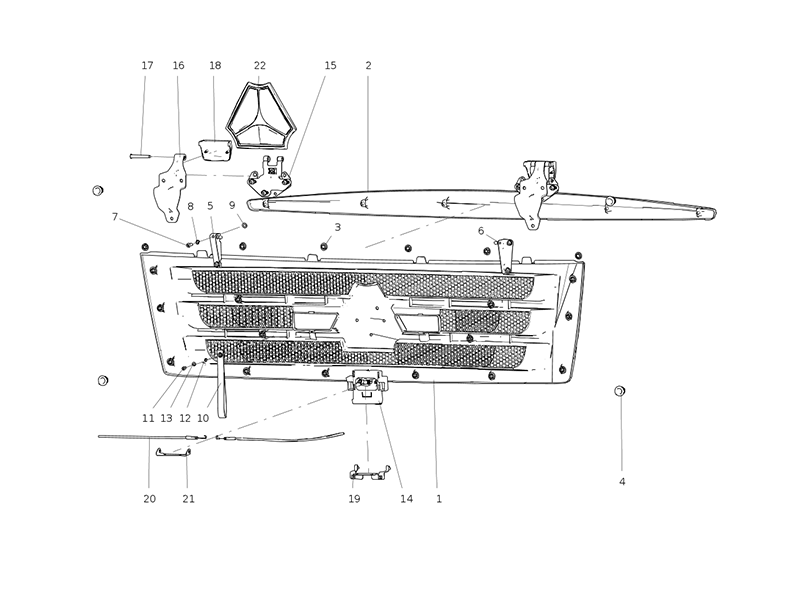 Sitrak N/F Cab Radiator Hood