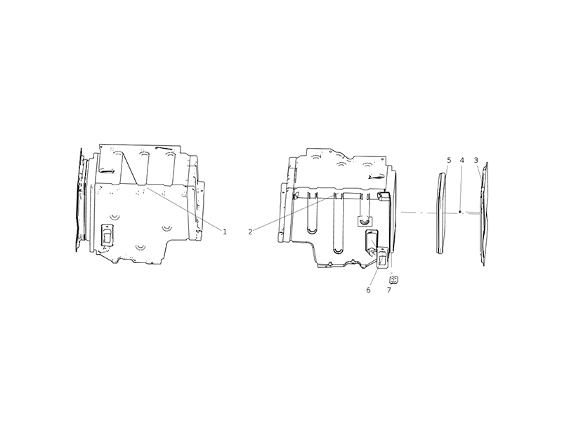 Sitrak Narrow-Body Medium-Length Cab Metal Tool Box