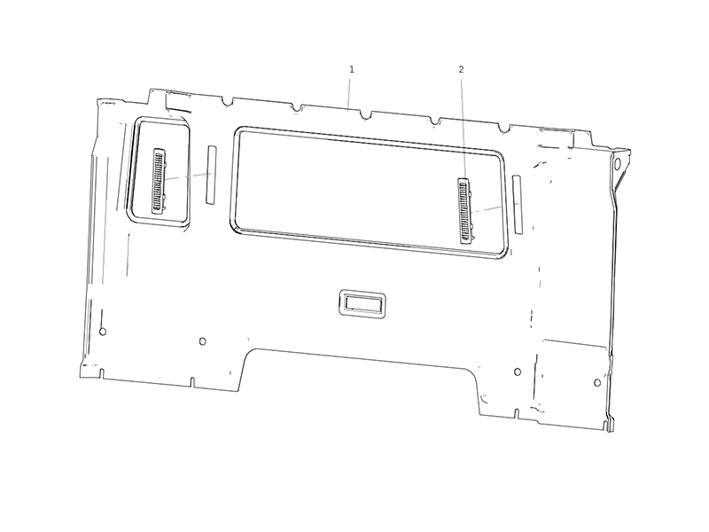 Sitrak Narrow Body Rear Perimeter Liner (Single Sleeper With Rear Window)