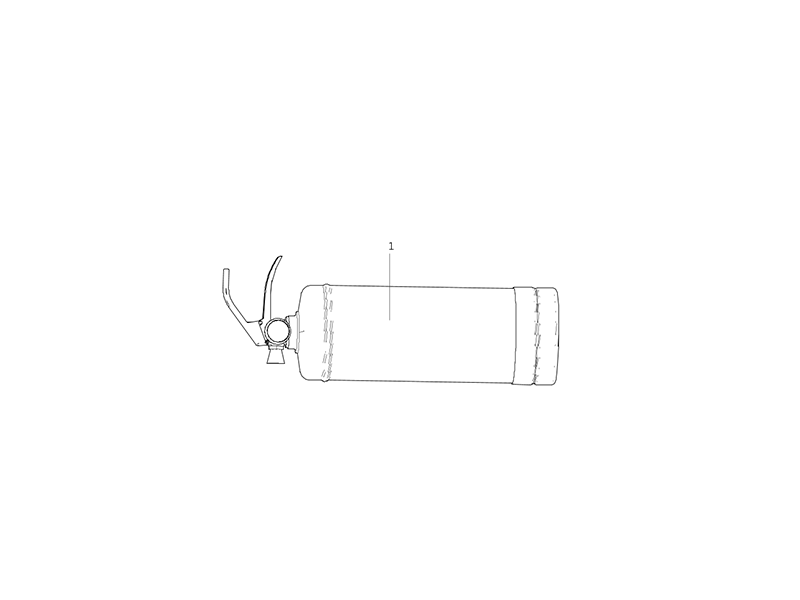 Sitrak Narrow Body Short Cab Mounted Fire Extinguisher
