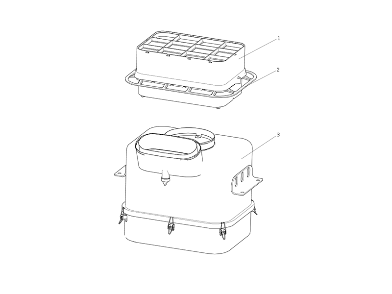 Sitrak Truck Oil Bath Air Filter Assembly(Hebei Yili)