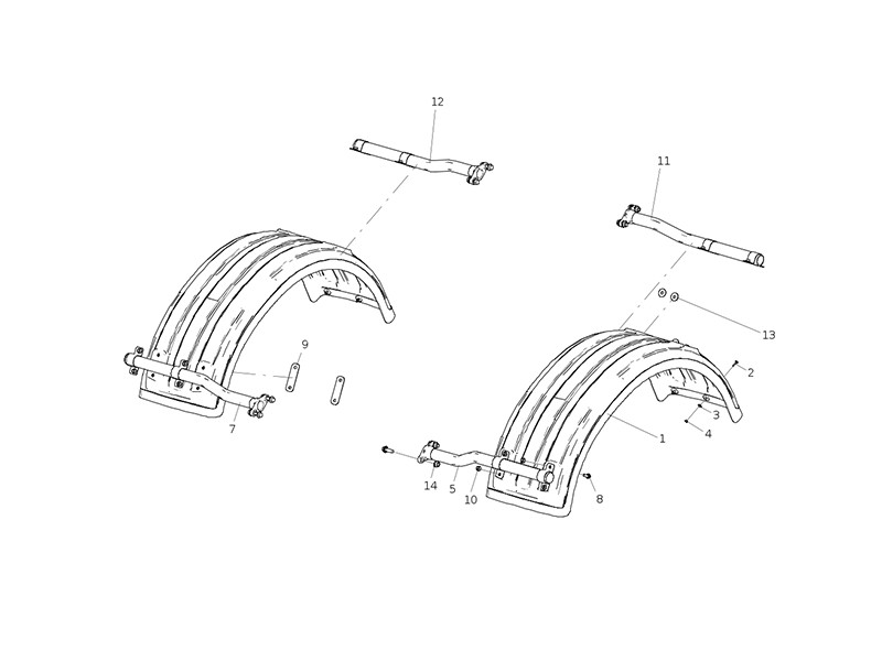 Sitrak Second Bridge Fender (G7 8*4)
