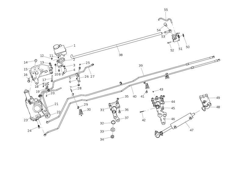 Sitrak Steering And Hydraulics (C7h8x4/8098 Long Axle/Cab Lift 80/Frame Front Bending/Wp10h/Long Wheelbase 3825-4825/Booster Cylinder Steel Tube Optimization)