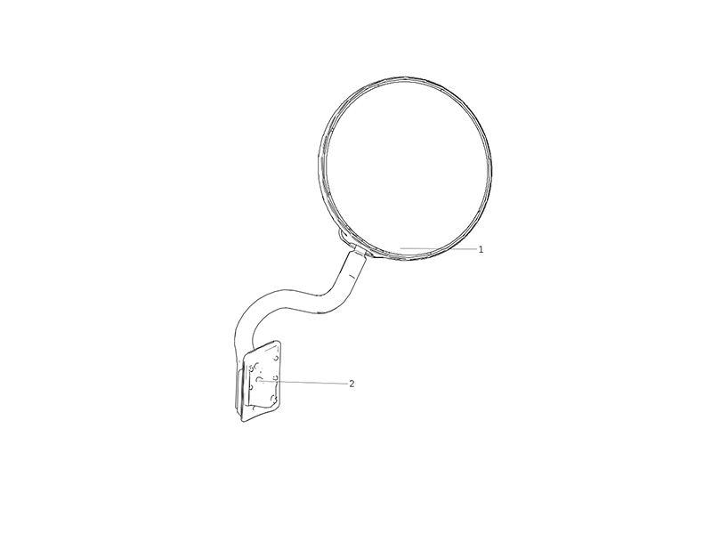 Sitrak T5G Economy Front View Mirror