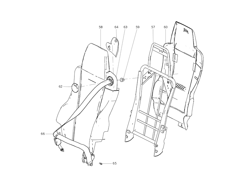 Sitrak Truck C7 Dual Locking Gas Spring Right Seat Assembly (With Seat Belts)