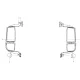 Sitrak C7 Narrow Body Cab Power Mirrors