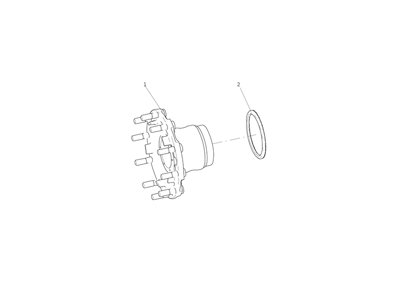Sitrak Truck Front Hub Assembly (ABS)