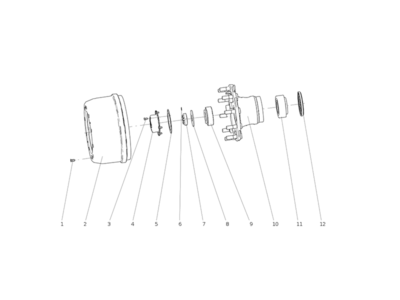 Sitrak VGD71 Front Wheel End Assembly(Φ335)