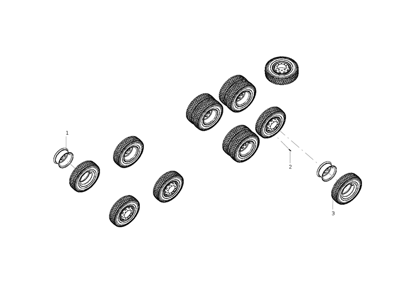 Sitrak Wheels And Tires (11.00r20-18pr Transverse Tread 8×4) (Scrapped)