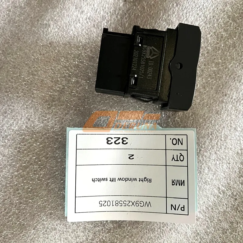 WG9X25581025 Interruptor Elevalunas Derecho