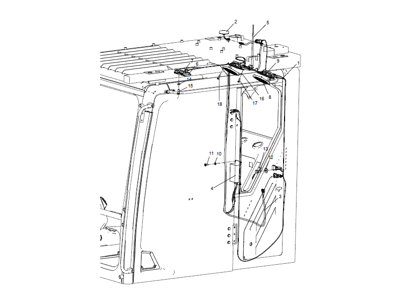 XCMG Cab With Electrical Assembly