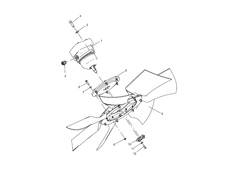 XCMG Fan Motor Assembly