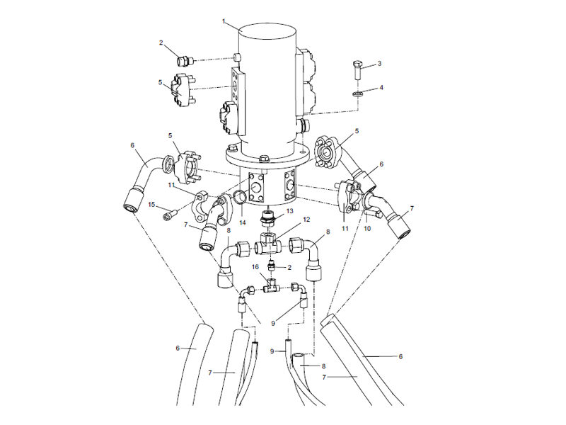 XCMG Get-Off Hydraulic Pipeline Layout