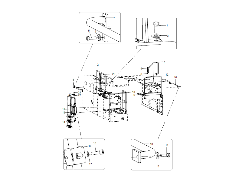 XCMG Handrail Assembly