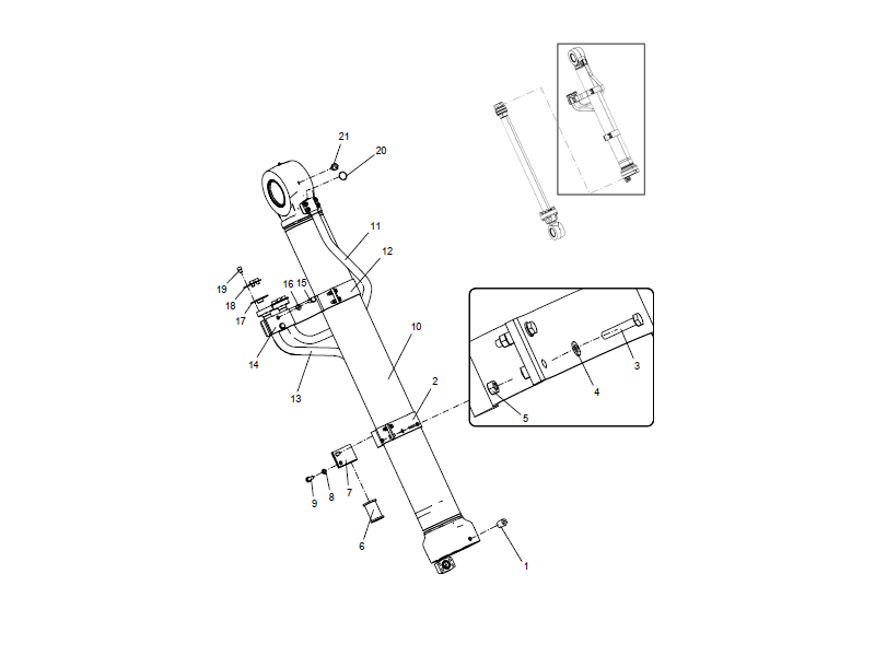 XCMG Left Boom Cylinder