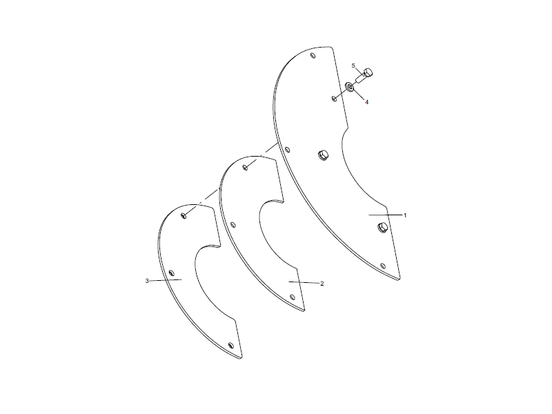 XCMG Left Dust Shield Assembly