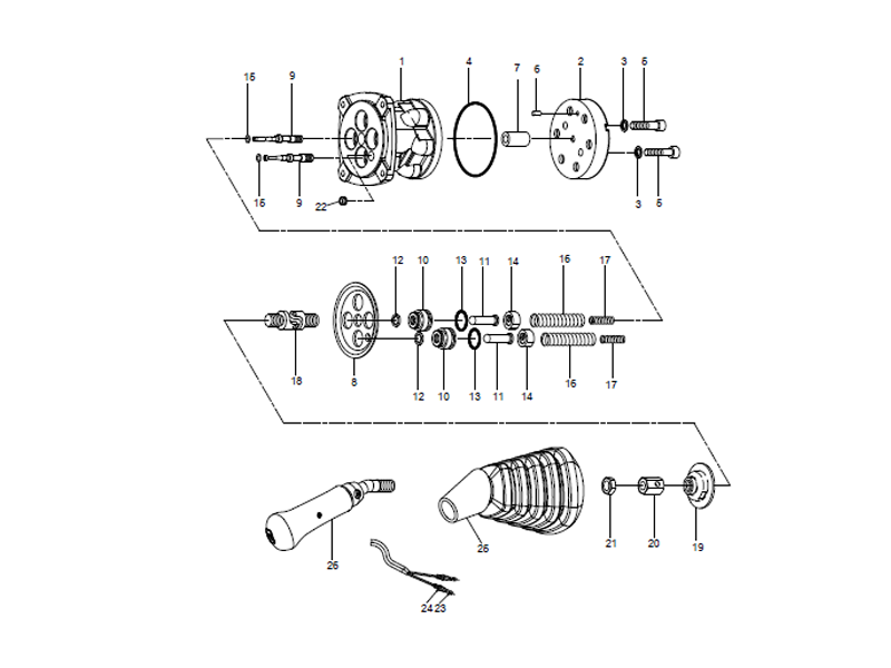XCMG Left Pilot Handle