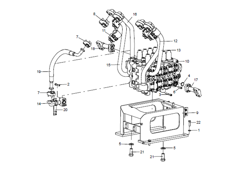 XCMG Main Valve Installation Assembly