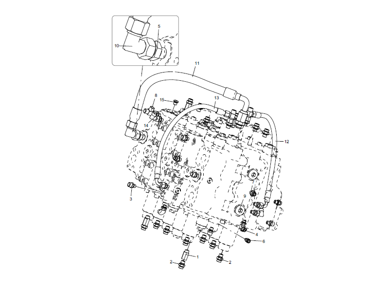 XCMG Main Valve Pilot Assembly