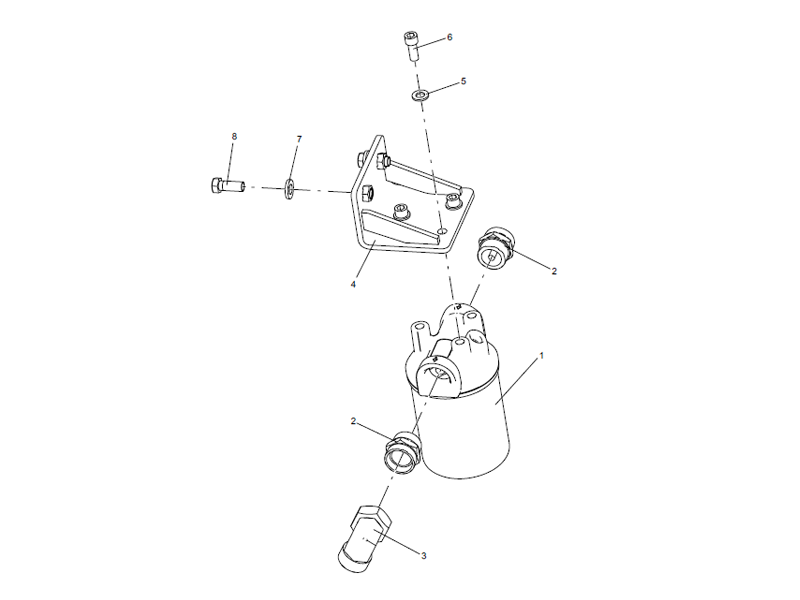 XCMG Oil Drainage Filter Assembly II