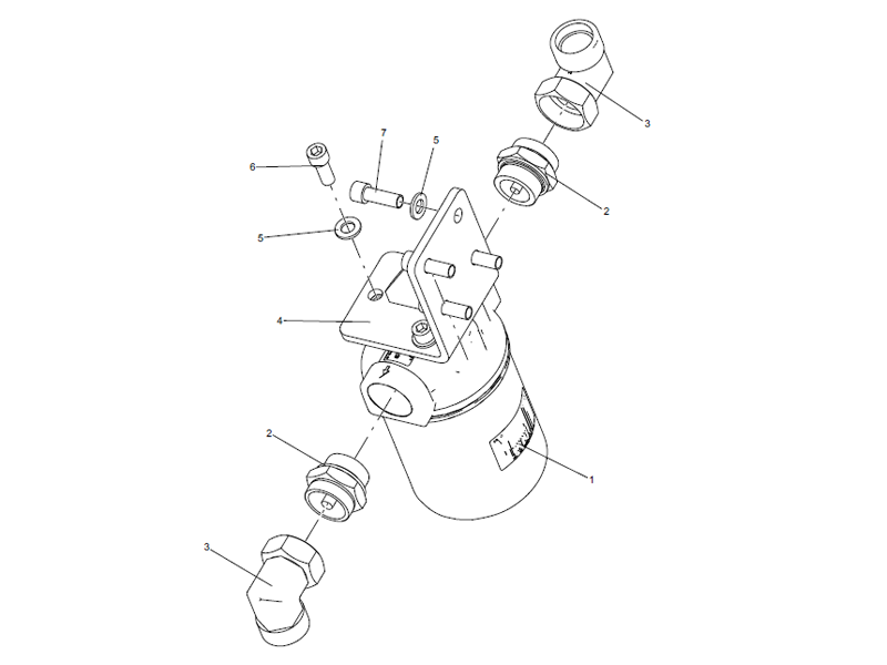 XCMG Oil Drainage Filter Assembly I