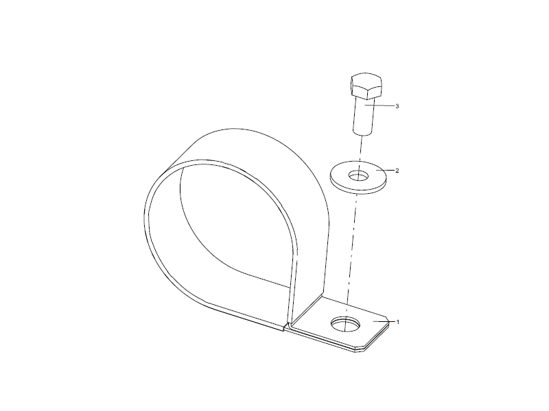XCMG Pipe Clamp Assembly
