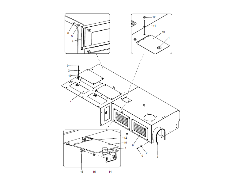 XCMG Radiator Sealing Plate