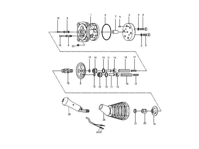 XCMG Right Pilot Handle