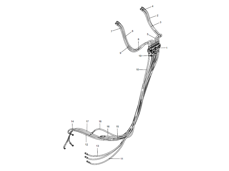 XCMG Shunt Block Pipeline Assembly