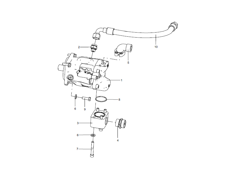 XCMG Water Dispersion Pump Assembly