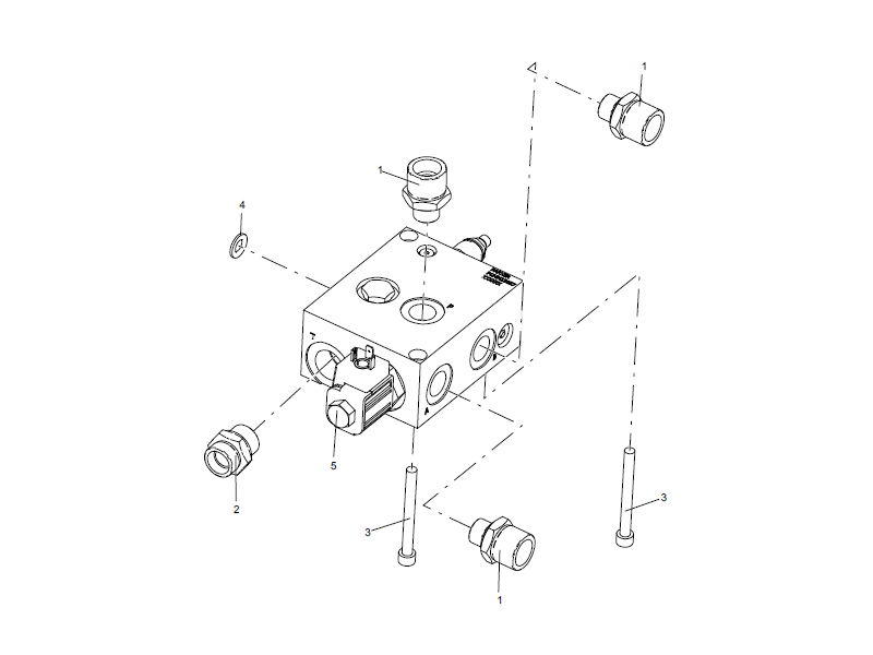 XCMG Water Dispersion Reversing Valve Assembly